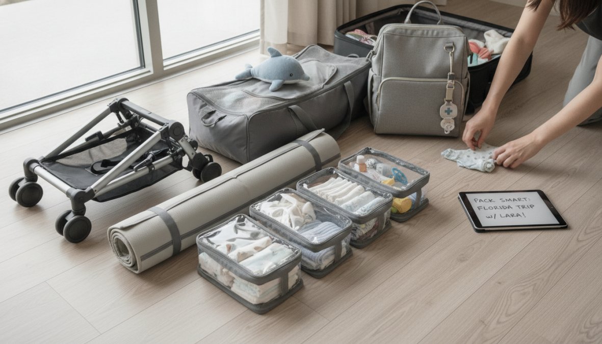 Light Packing Tips for Traveling With Baby: Pack Smart