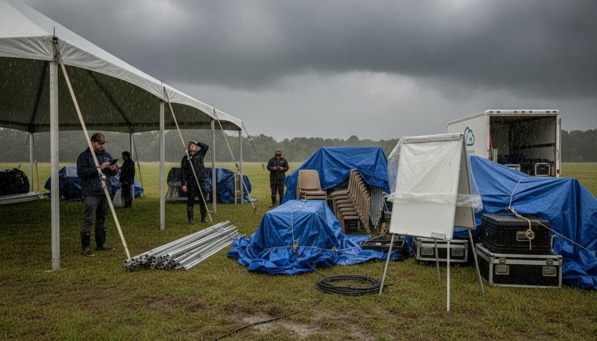Extend Rental Due to Poor Weather for a Hassle-Free Setup